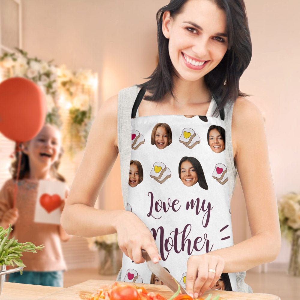 Mother's Day Apron Custom Face Apron Mother's Day Gifts - Giftlab