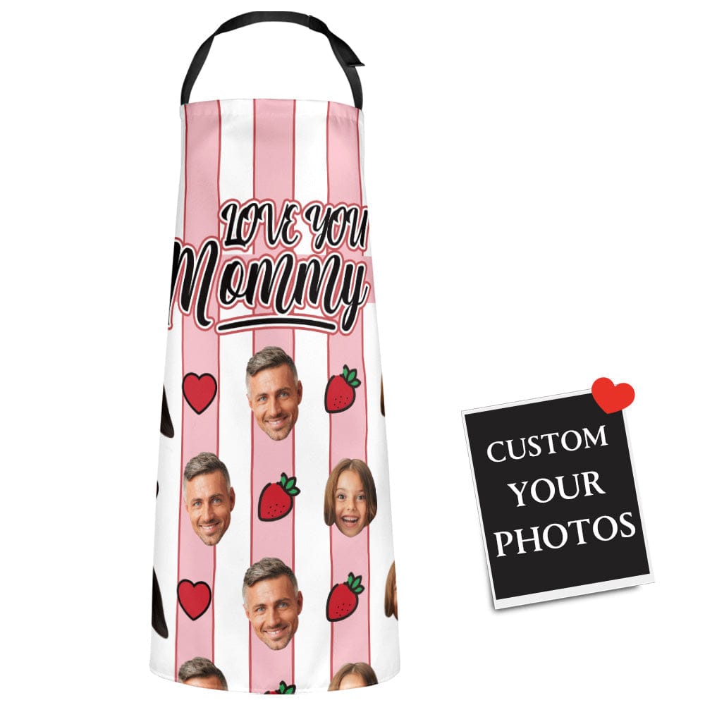 Mother's Day Apron Personalized Photos Apron Gifts for Mom - Giftlab