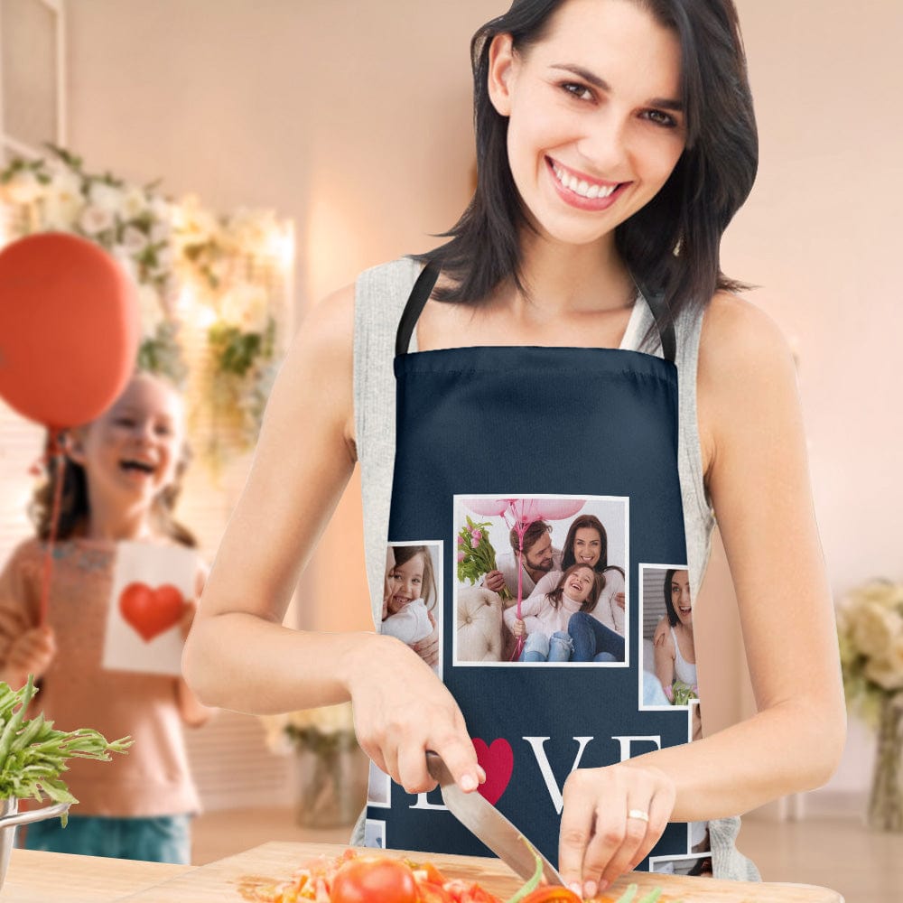Mother's Day Apron Personalized Photo Apron Unique Gifts for Mom - Giftlab