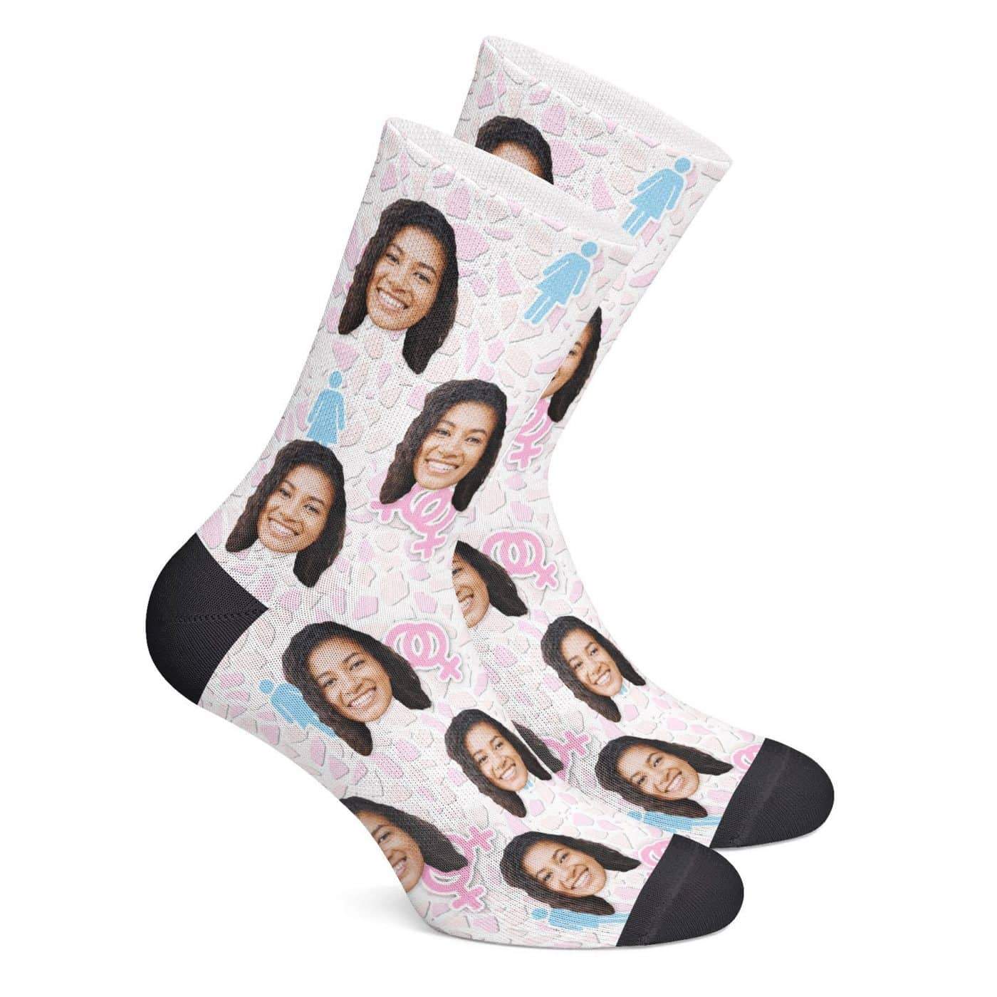 Custom Socks with Her Symbol Christmas Gift For Her - Giftlab