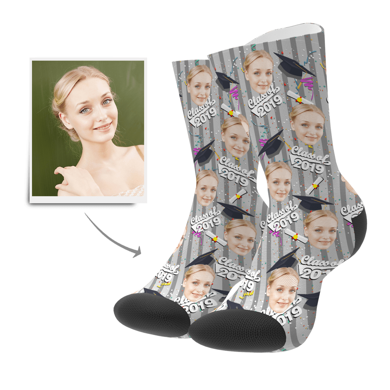 Graduation Socks Gifts Custom Socks Gifts - Giftlab