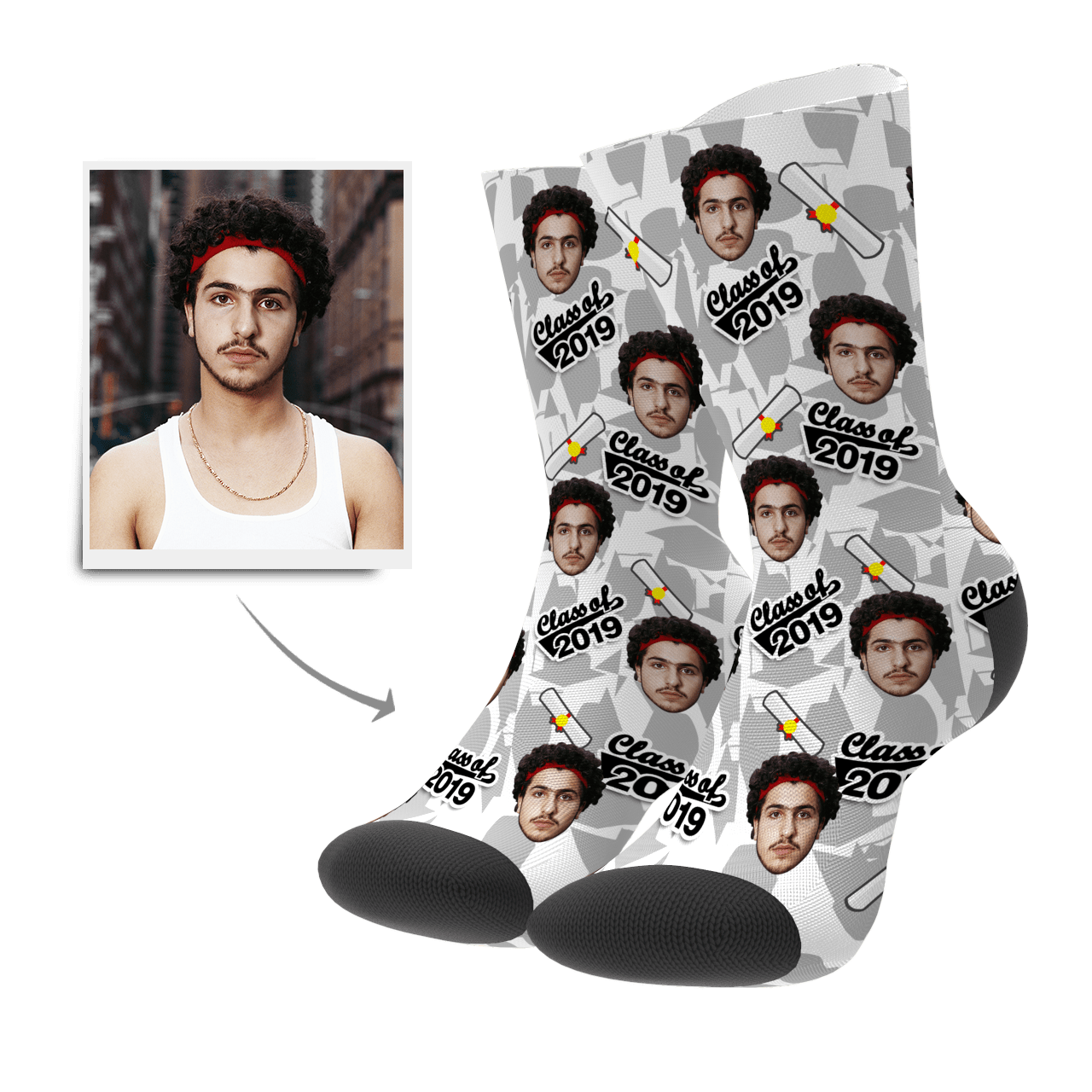 Graduation Socks Gifts Custom Graduation Memorial Gift (Diploma) - Giftlab