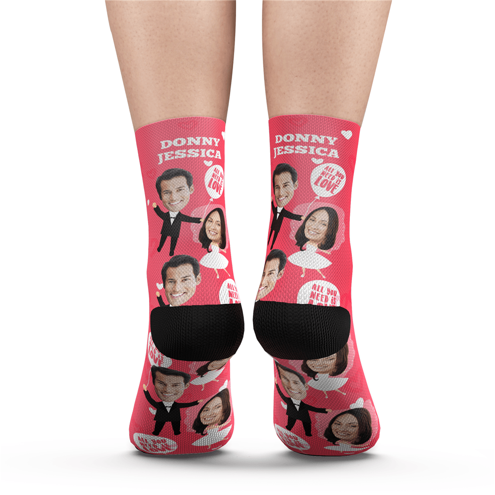 Wedding Socks Custom Photo Socks Wedding Gift Face Mash Socks - Giftlab