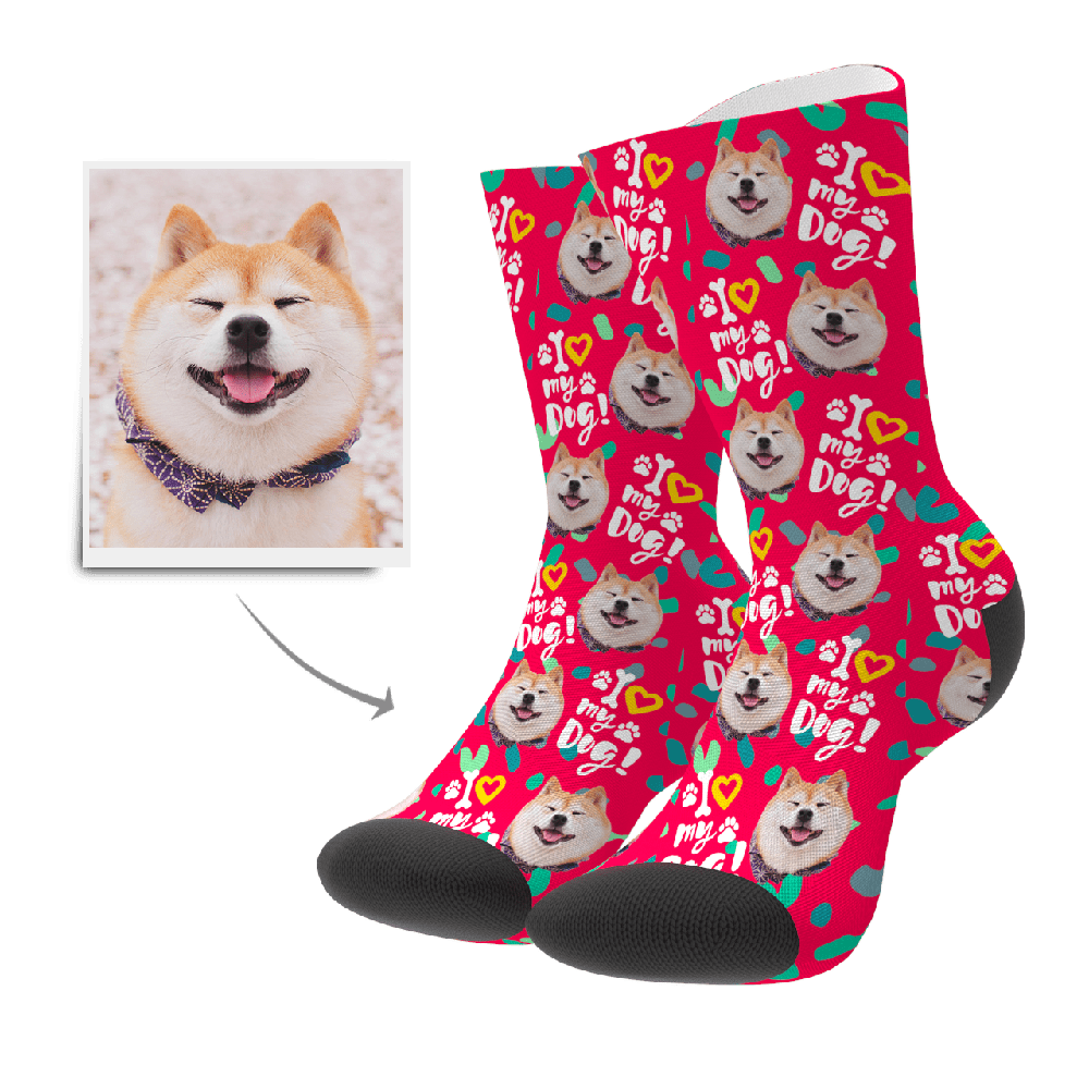 Personalized Gifts For Dog Lovers Face Socks Gift Christmas Gift - Giftlab