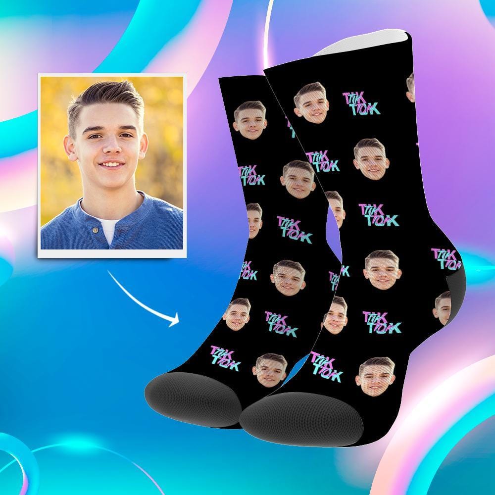 Tiktok Socks Custom Face Socks Fashion TikTok Socks Gifts For Him - Giftlab