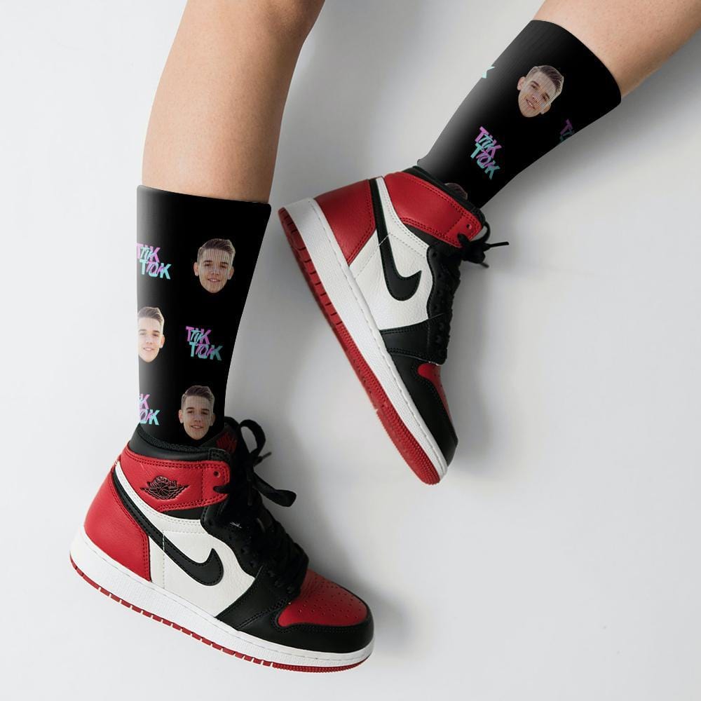Tiktok Socks Custom Face Socks Fashion TikTok Socks Gifts For Him - Giftlab