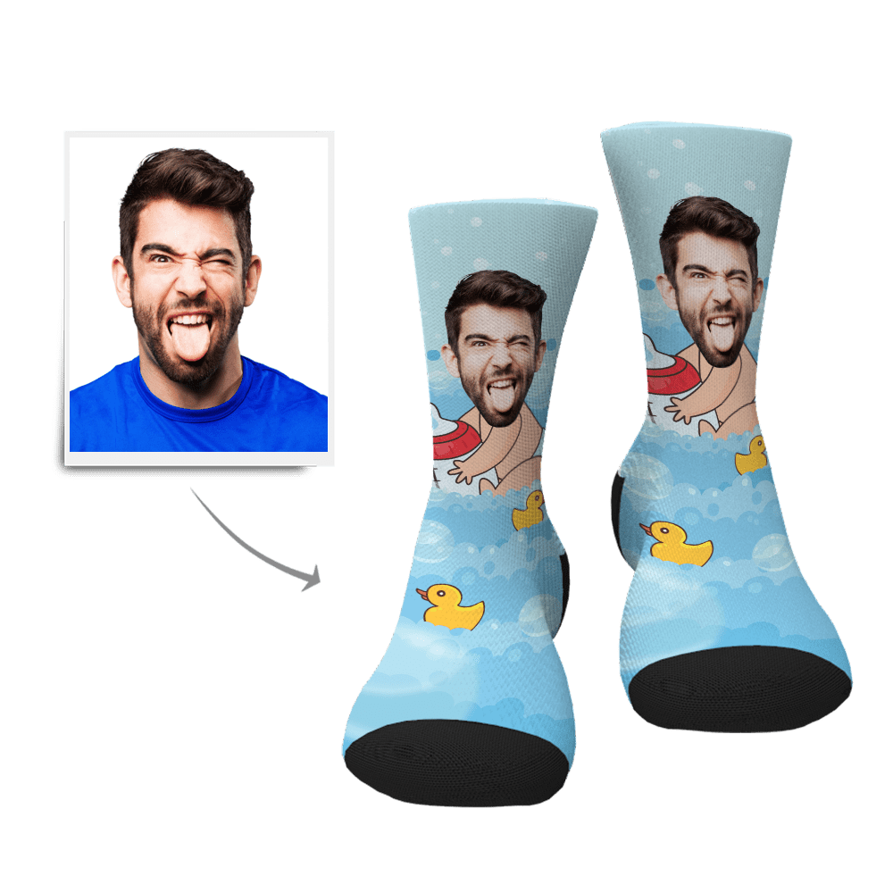 Custom Photo Socks Baby Face Face Mash Socks - Giftlab