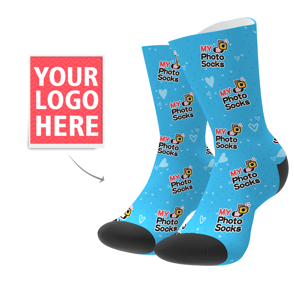 Personalized Logo Socks Your Own Logo Face Mash Socks - Giftlab