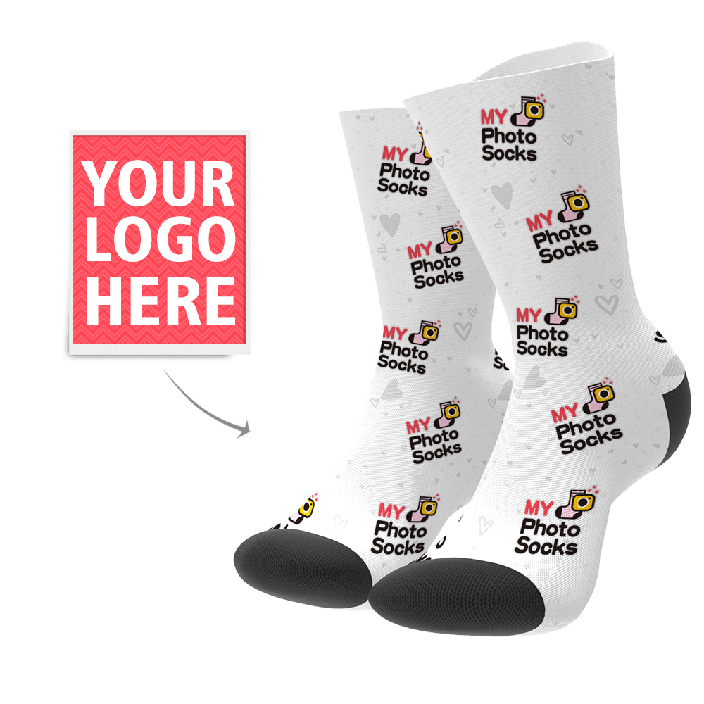 Personalized Logo Socks Your Own Logo Face Mash Socks - Giftlab