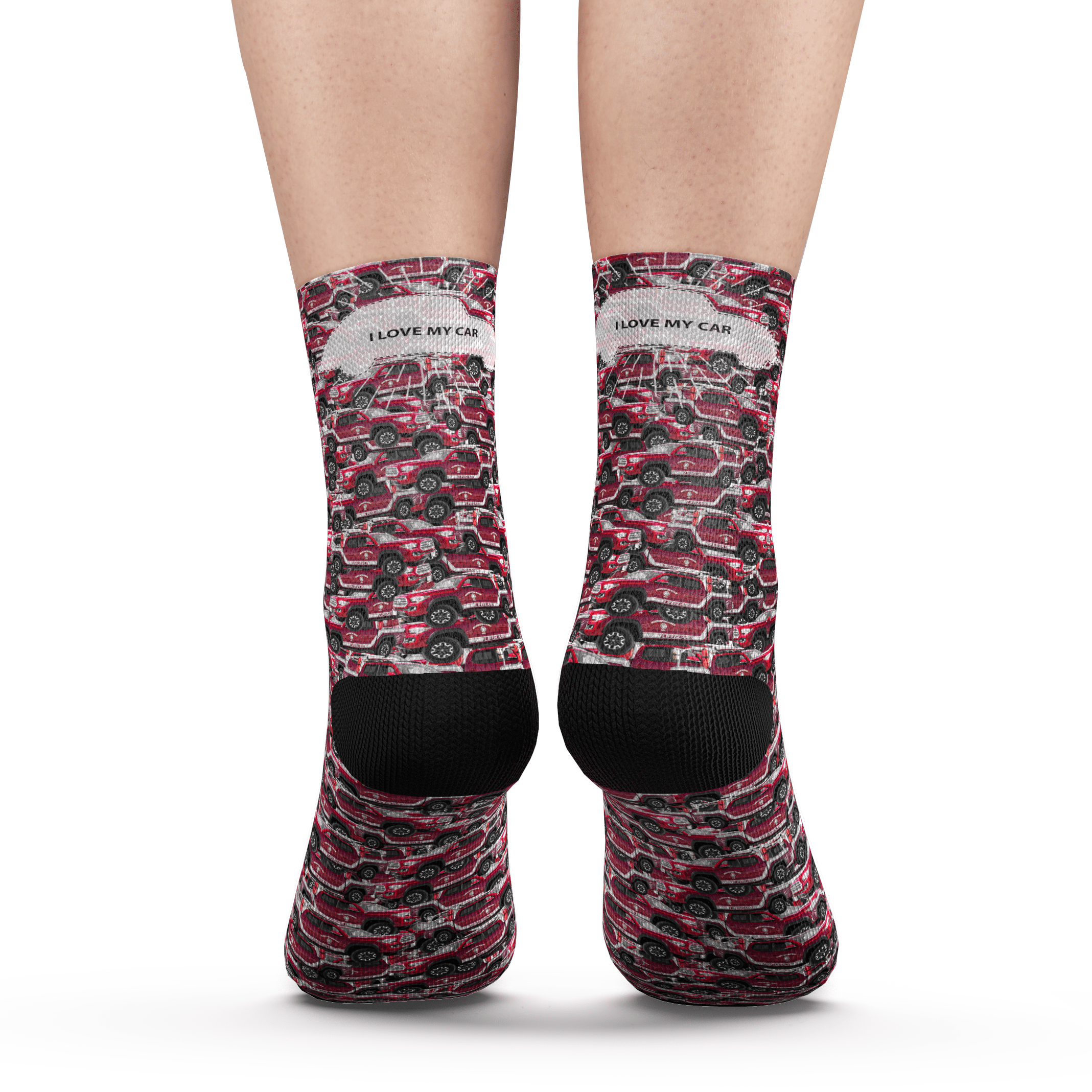 Custom Photo Socks Car Mash With Your Text - Giftlab