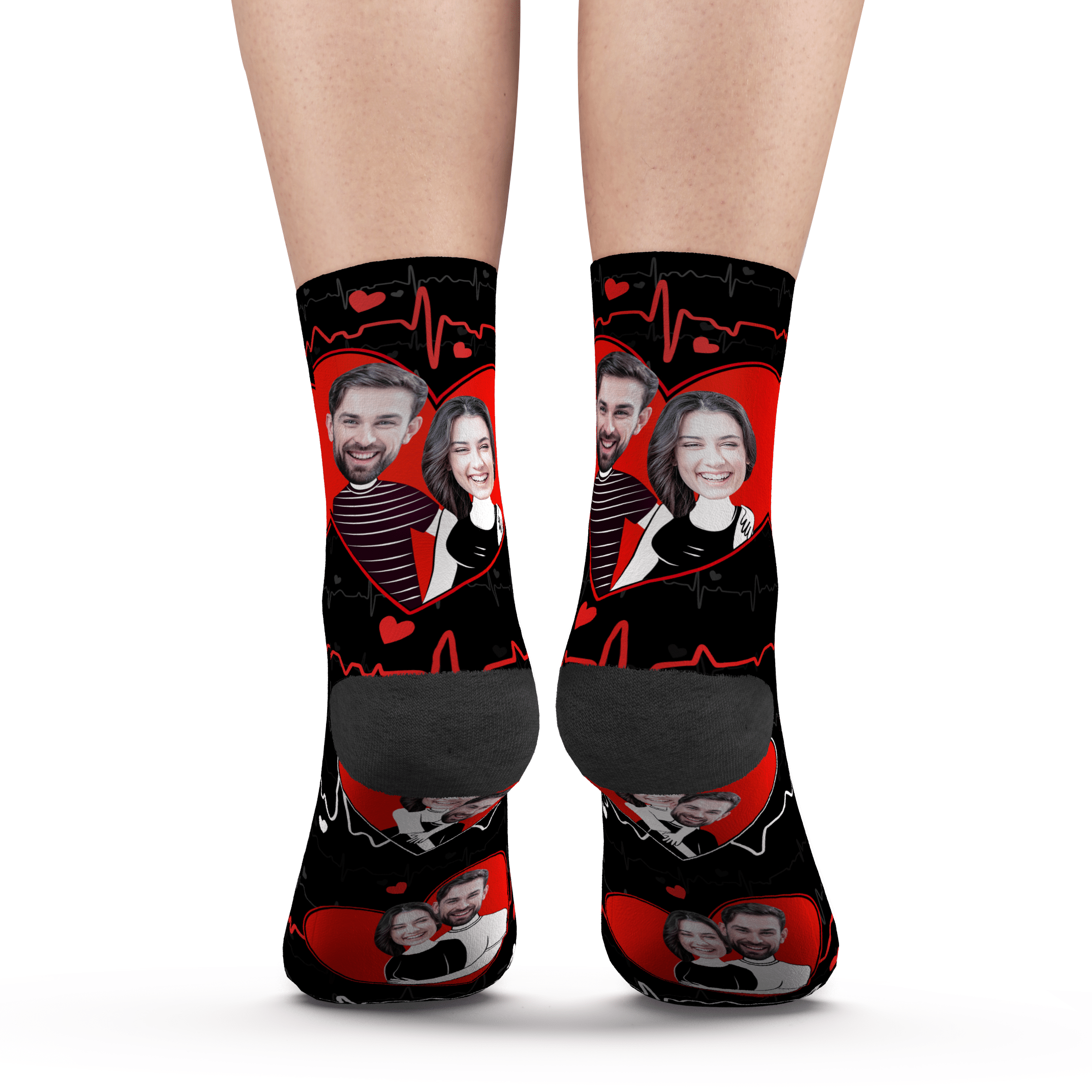 Personalized Photo Socks Valentines Gift For Couple Anniversary Gift - Giftlab