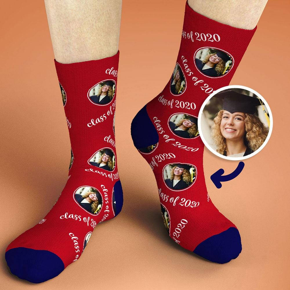 Graduation Sock Custom Socks Photo Gifts Graduation Keepsakes - Giftlab