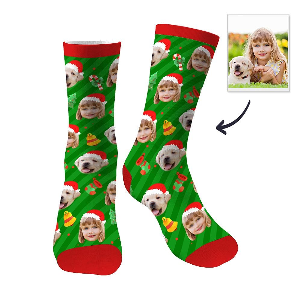 Christmas Gifts Custom Face Socks Family Gift Pet Memorial Gift - Giftlab