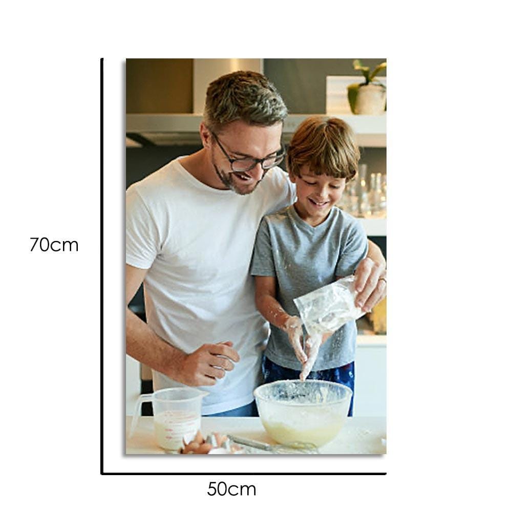 Father's Day Canvas Gift Framed Photo Canvas Wall Art - 50*70cm - Giftlab