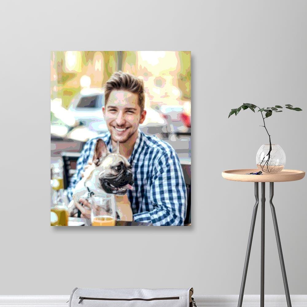 Custom Paint by Number Kits Pet Memorial Gifts - 24/36 Colors - Giftlab