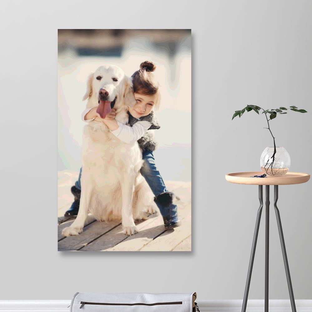 Custom Paint by Number Kits Gifts For Dog Loss - 24/36 Colors - Giftlab