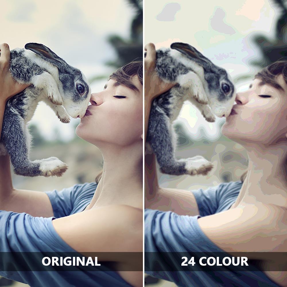 Custom Paint by Number Kits Gift For Rabbit Lovers - 24/36 Colors - Giftlab