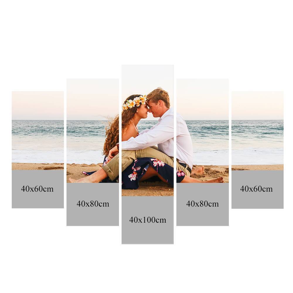 Anniversary Gift Custom Canvas Print Family Gifts Wall Decor - 5pcs - Giftlab