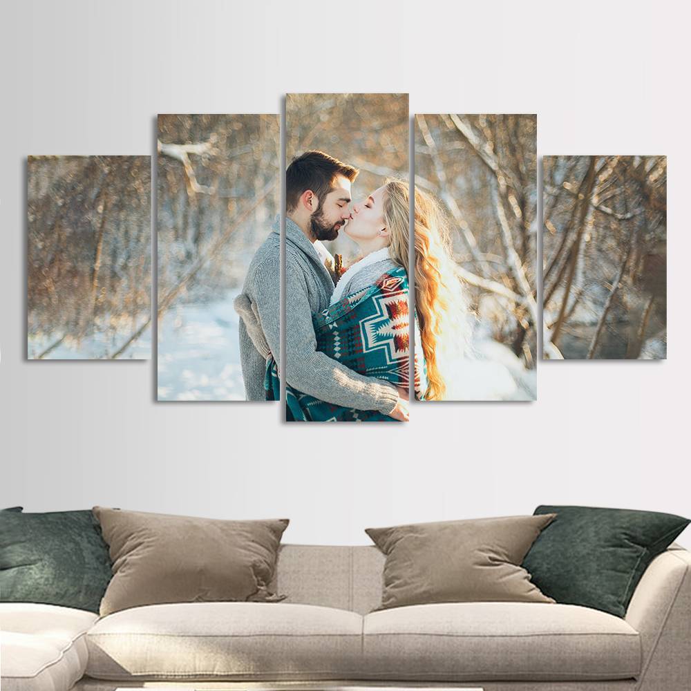 Anniversary Custom Canvas Print Family Gifts Living Room Gifts - 5pcs - Giftlab