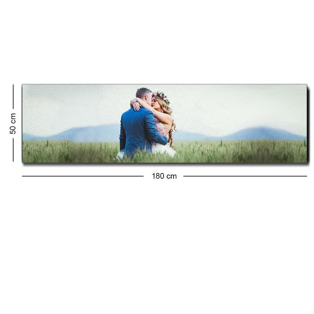 Wedding Anniversary Gift Personalized Canvas Prints Wall Art - 180*50cm - Giftlab