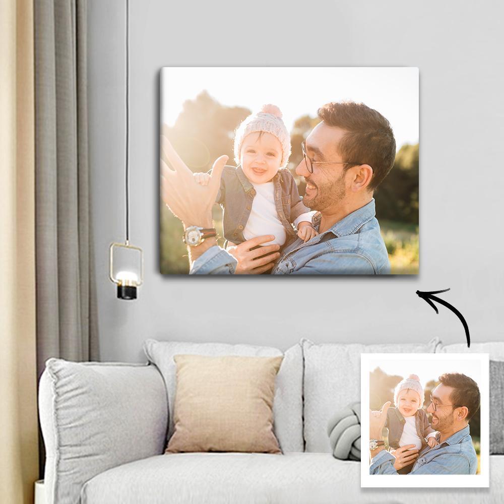 Father's Day Canvas Father's Day Gift Custom Photo Frame Family Wall Decor - 27.5*35cm - Giftlab