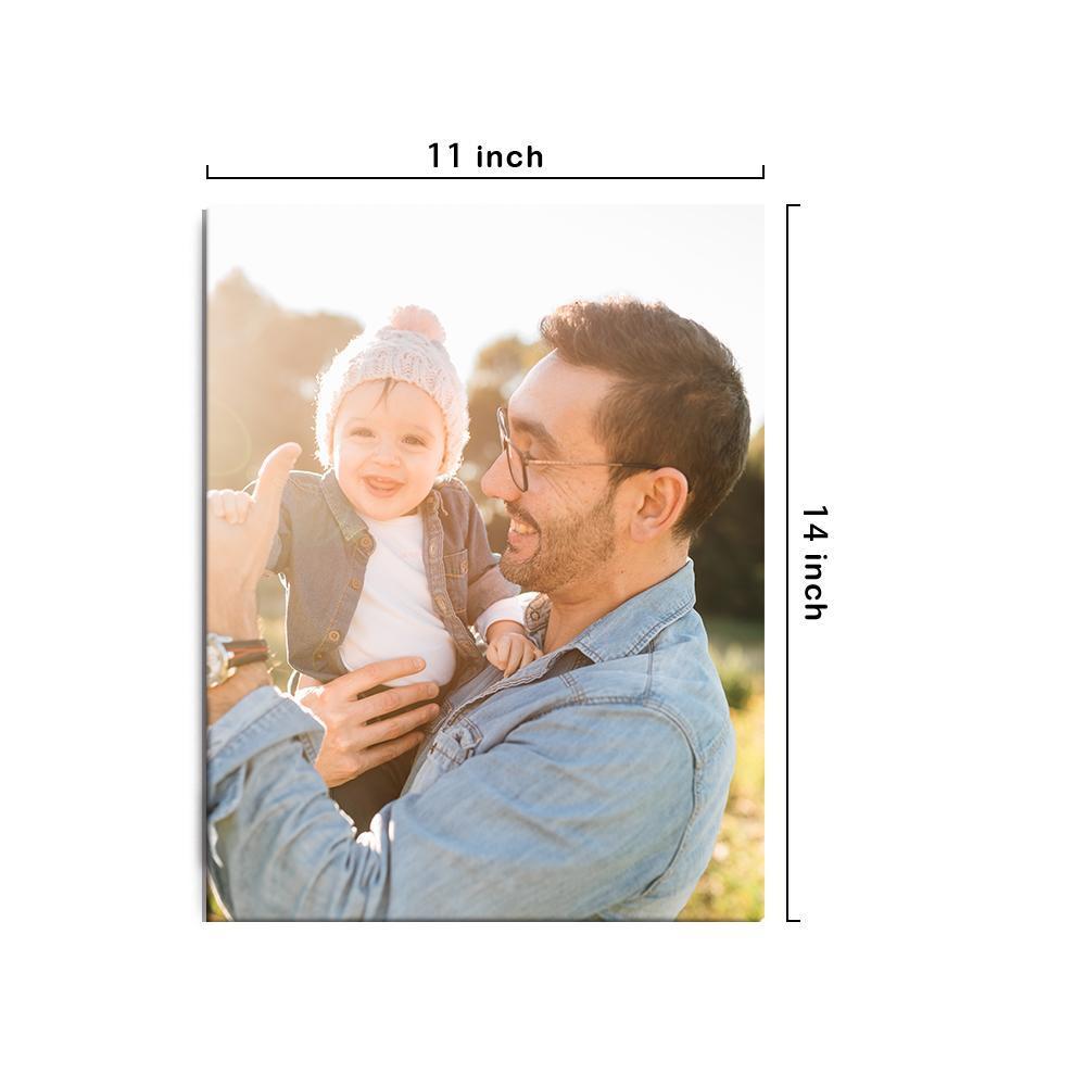 Father's Day Canvas Father's Day Gift Custom Photo Frame Family Wall Decor - 27.5*35cm - Giftlab