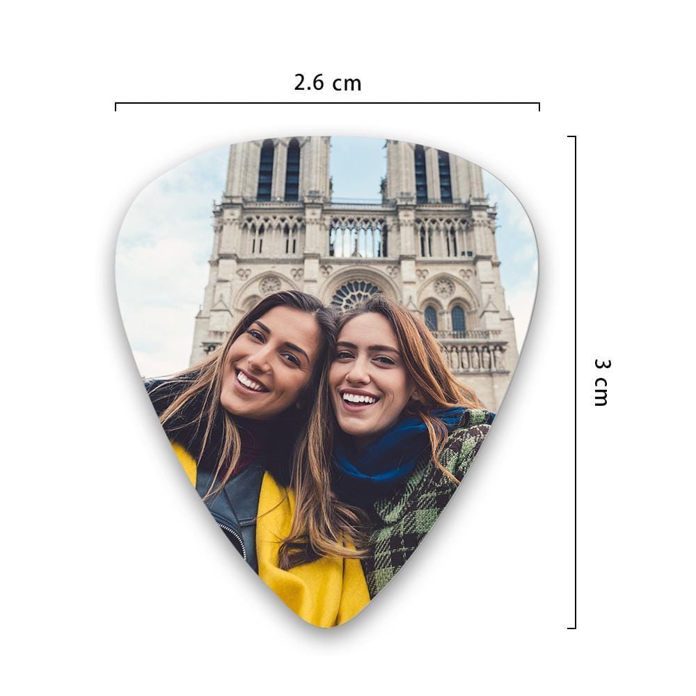 Best Friend Gift Photo Guitar Pick Birthday Anniversary Present - 12pcs - Giftlab