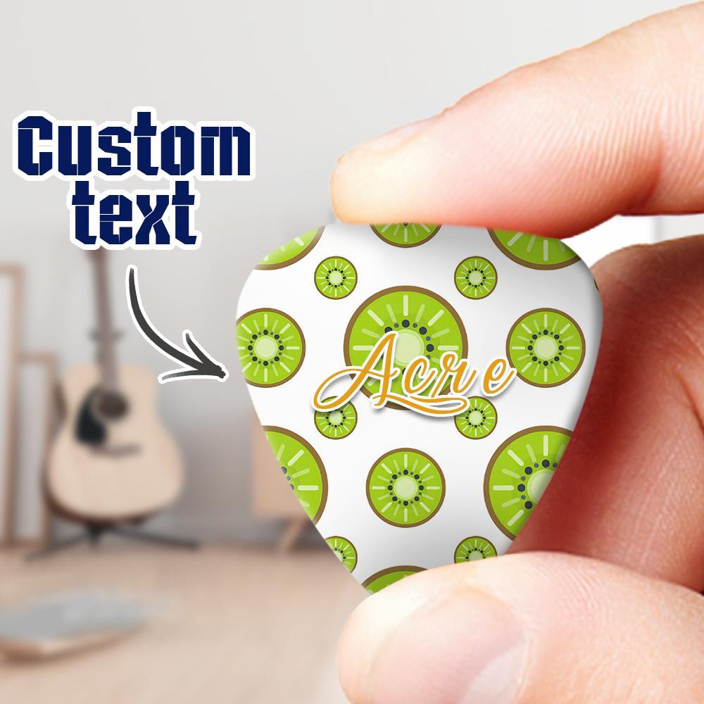 Kiwi Gift Engraved Guitar Pick Gift For Music Lovers - 6pcs - Giftlab