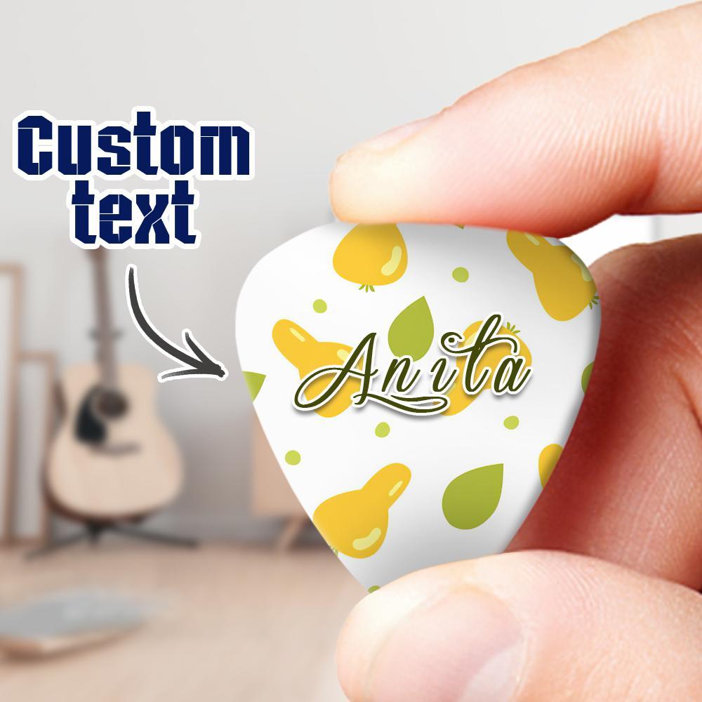 Pear Gift Personalized Guitar Pick Gift For Music Lovers - 6pcs - Giftlab