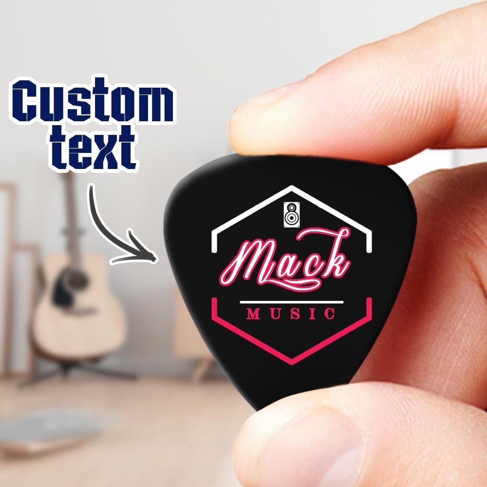 Engraved Guitar Pick Gift For Music Lovers - 6pcs - Giftlab