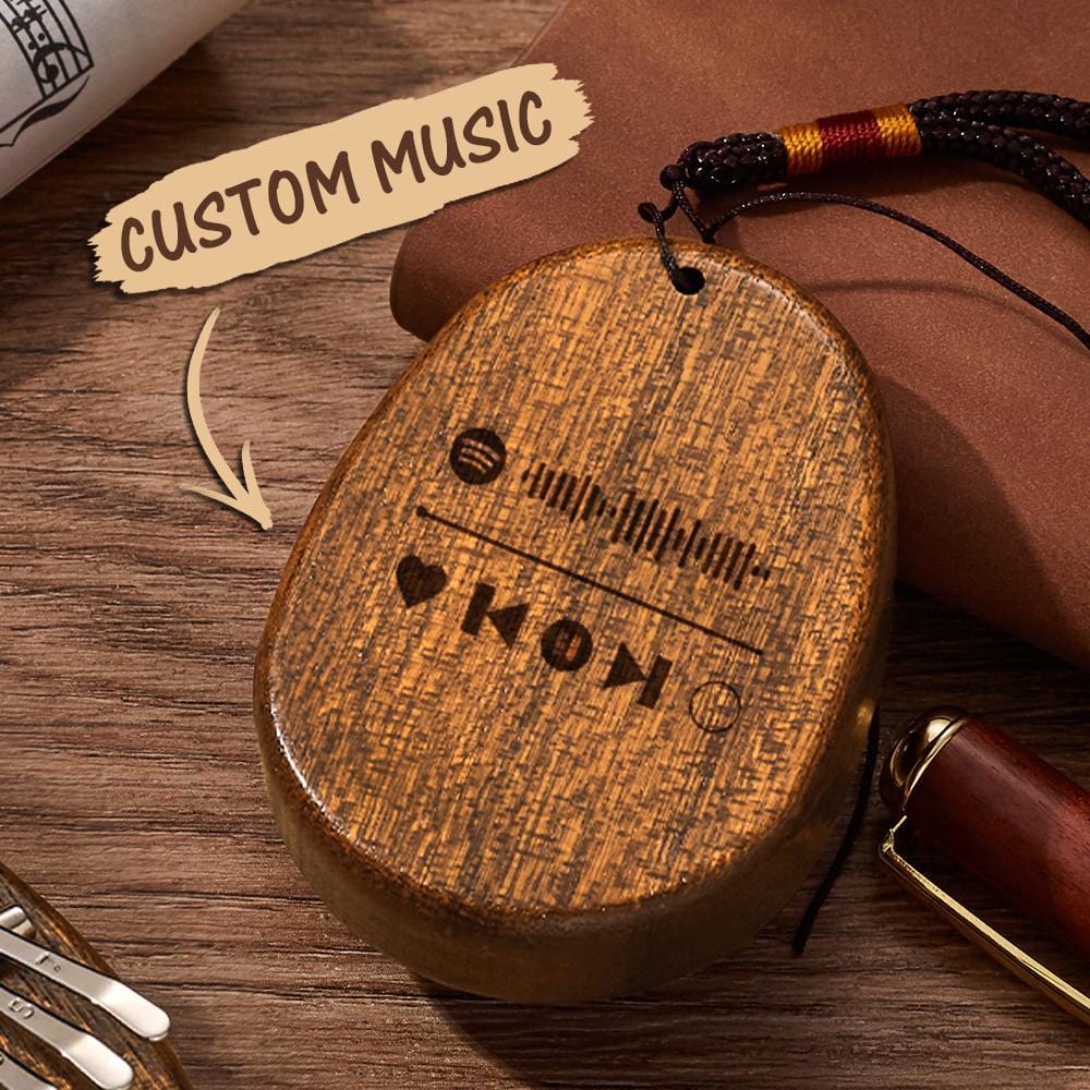 Custom Spotify Code Finger Thumb Piano Mini Kalimba 8 Keys - Giftlab