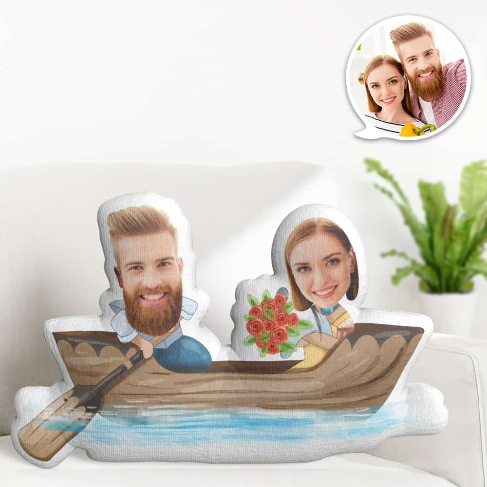 Valentines Gifts Custom Face MiniMe Pillow Personalized Couple Pillow Birthday Gifts - Giftlab