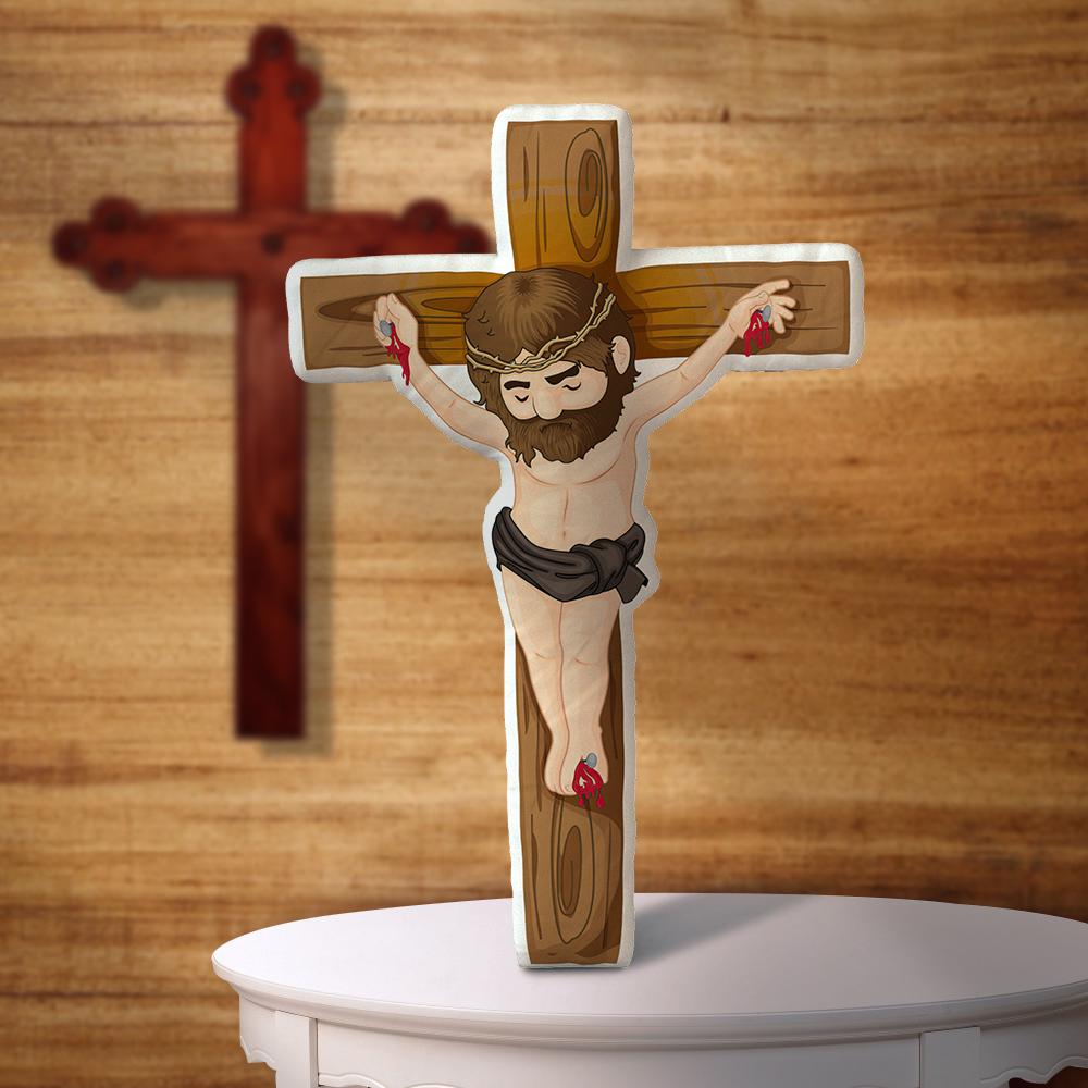 Jesus Stuffed Doll Pillow Saint Gift Baptism Catholic Gift Jesus Christ Gift - Giftlab