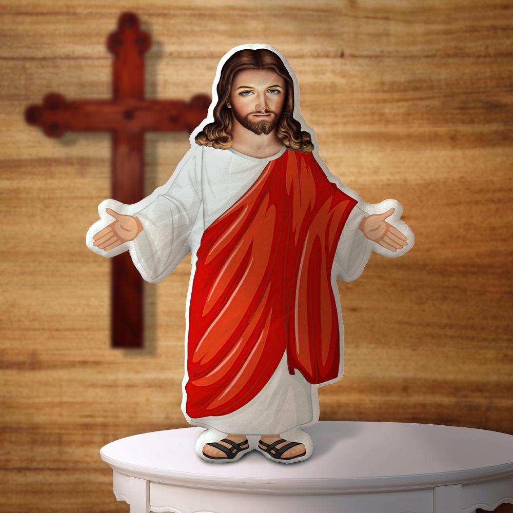 Jesus Doll Pillow Jesus Christ Baptism Catholic Gift Saint Gift - Giftlab