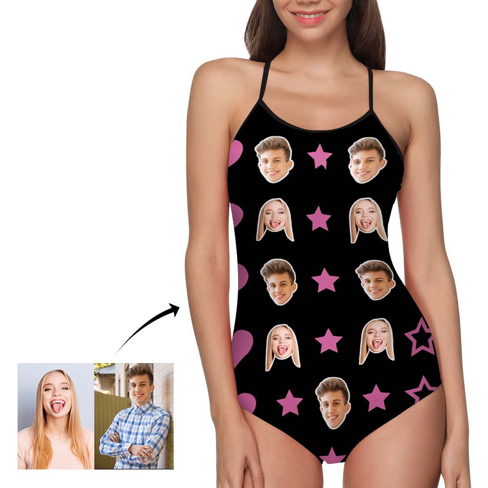 Custom Swimwear Photo One Piece Bathing Suit Swimming Gift - Giftlab