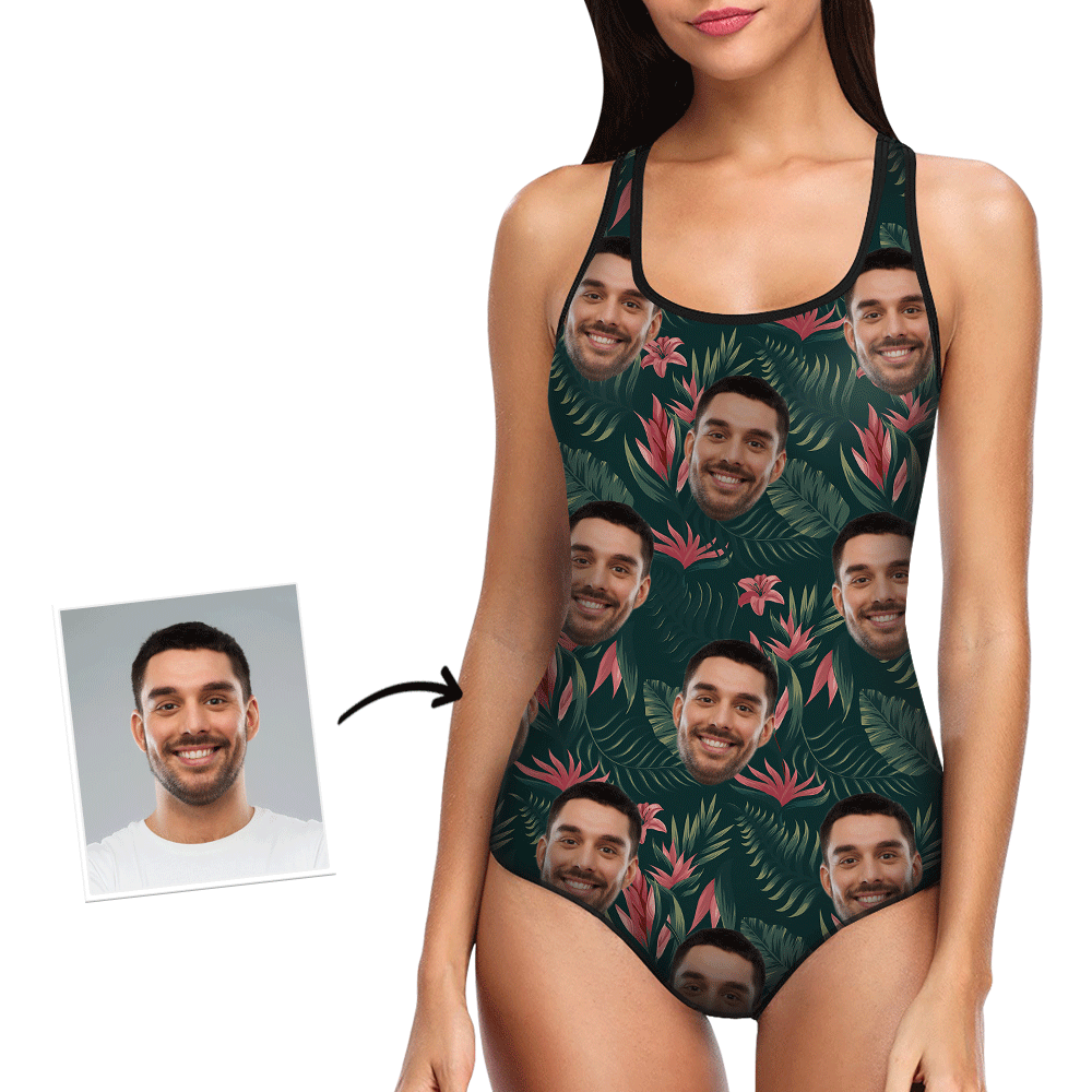 Custom Bathing Suit Face Bathing Suit Gift For Girlfriend - Giftlab