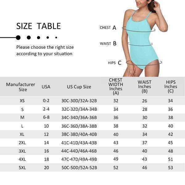 Custom Face Swimwear Women's Photo Slip One Piece Swimsuit - American Flag - Giftlab