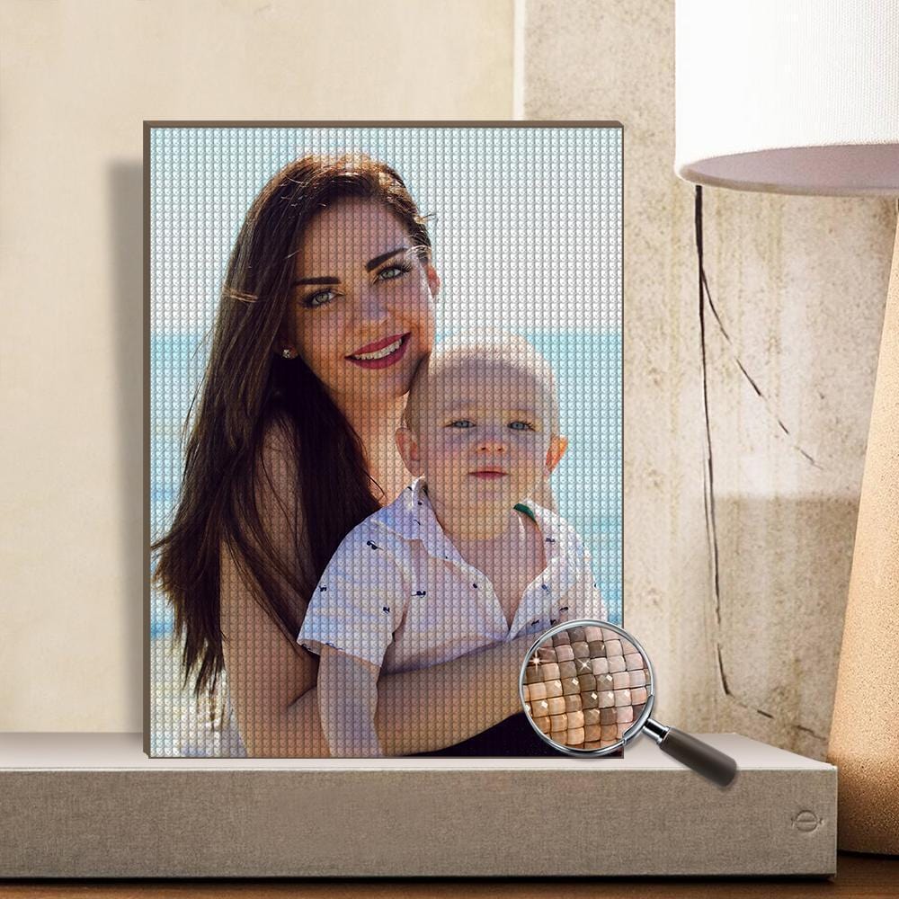 Mother's Birthday Gift Personalized Diamond Painting Gift For Mom - 5 Sizes - Giftlab