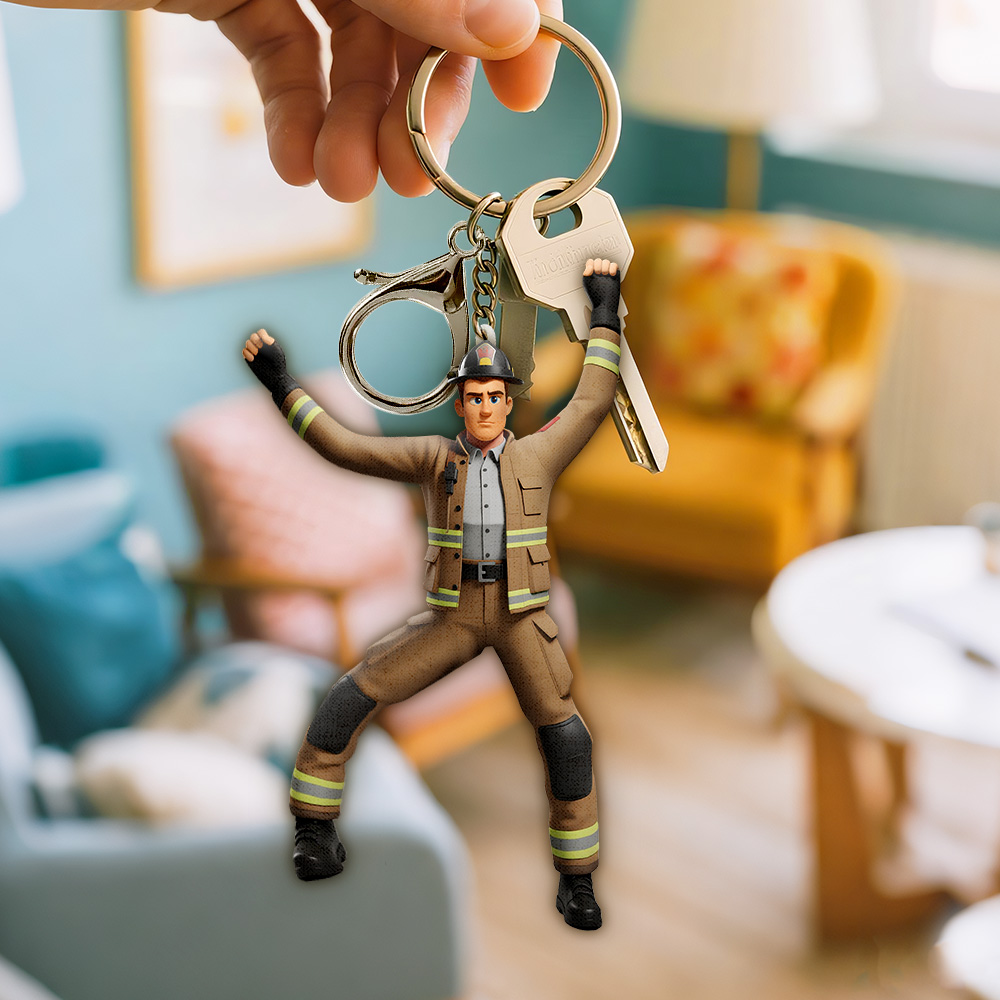 Custom Head-Only Mini Me Cartoon Keychain/Bag Charm Personalized Face Twistable Doll Keychain - GiftlabUS