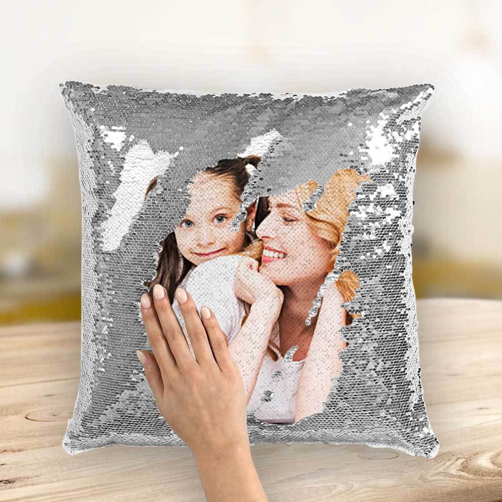 Gift For Mom Custom Sequin Pillow Mother's Day Gift Christmas Gift For Mom - Giftlab