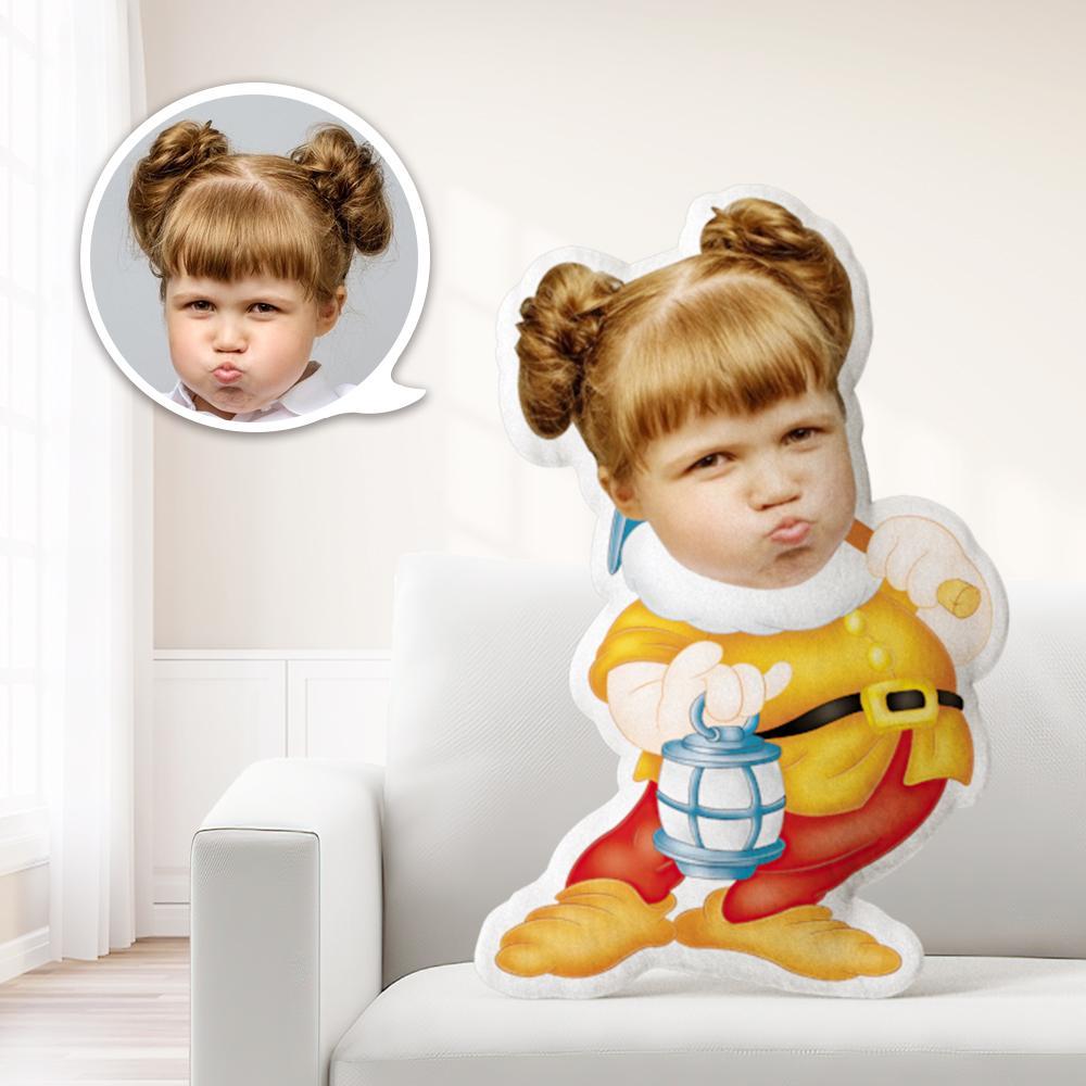 Photo Pillow Face Pillow Personalized Pillow Custom Pillow Minime Pillow Doll Sleepy Gift For Children - Giftlab