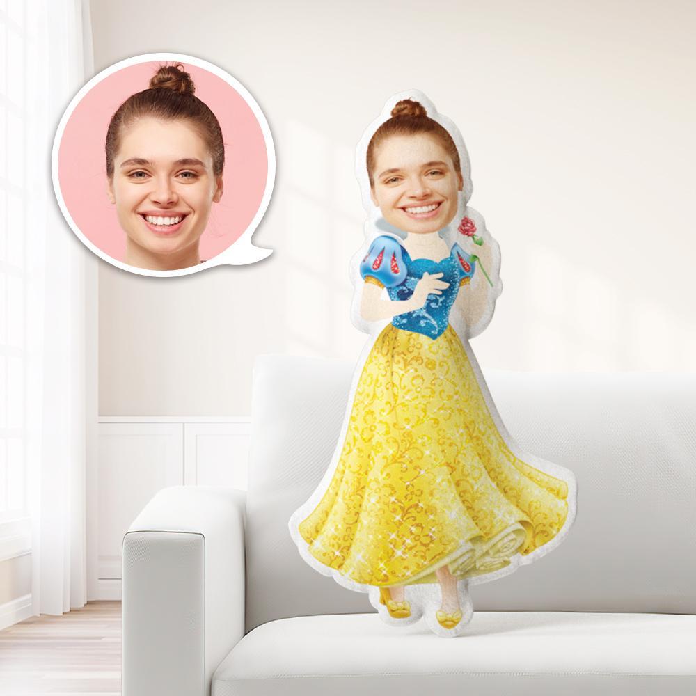 Photo Pillow Personalized Pillow Custom Pillow Minime Pillow Doll Snow White Valentines Day Gift - Giftlab