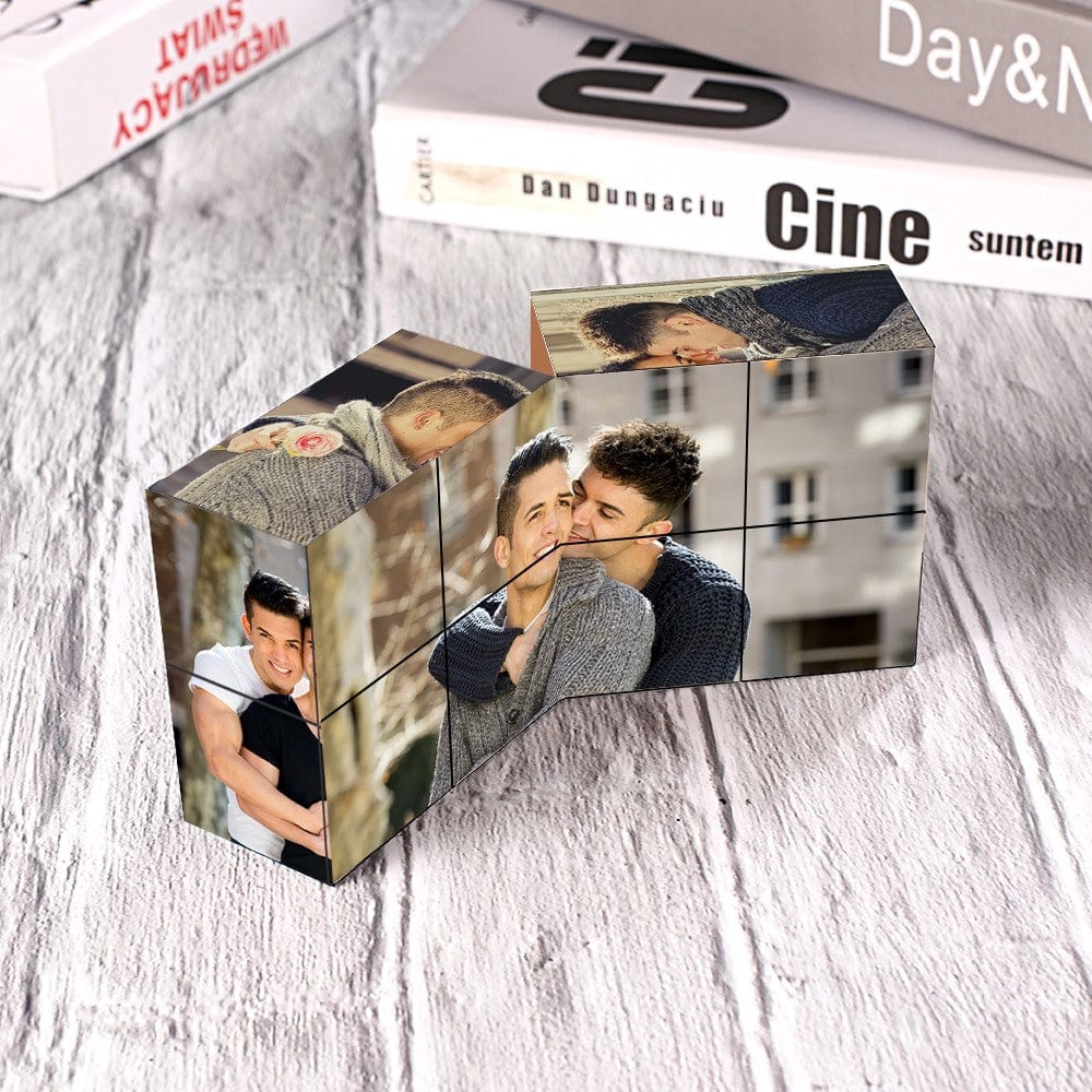 Magic Photo Cube Foldable Picture Cube Personalized Gifts for Him - Giftlab