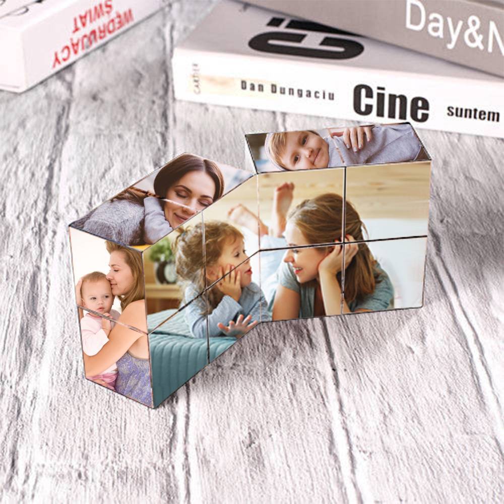 Magic Photo Cube Gift For Mom Flipping Photo Cube - Giftlab