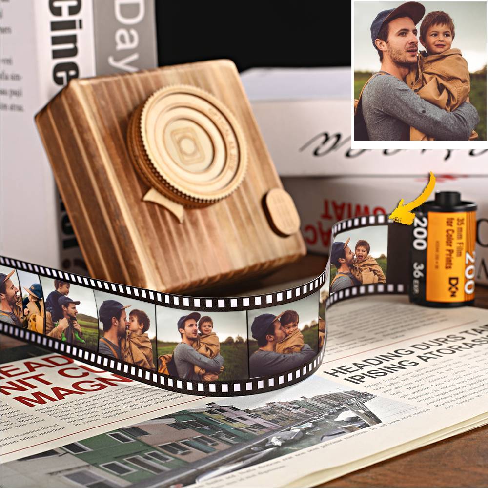 Personalized Multiphoto Colorful Camera Roll Home Decoration - Father's Day Gifts - Giftlab