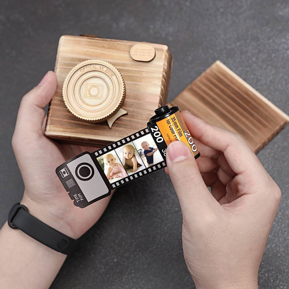 Personalized Multiphoto Colorful Camera Roll Home Decoration - Father's Day Gifts - Giftlab