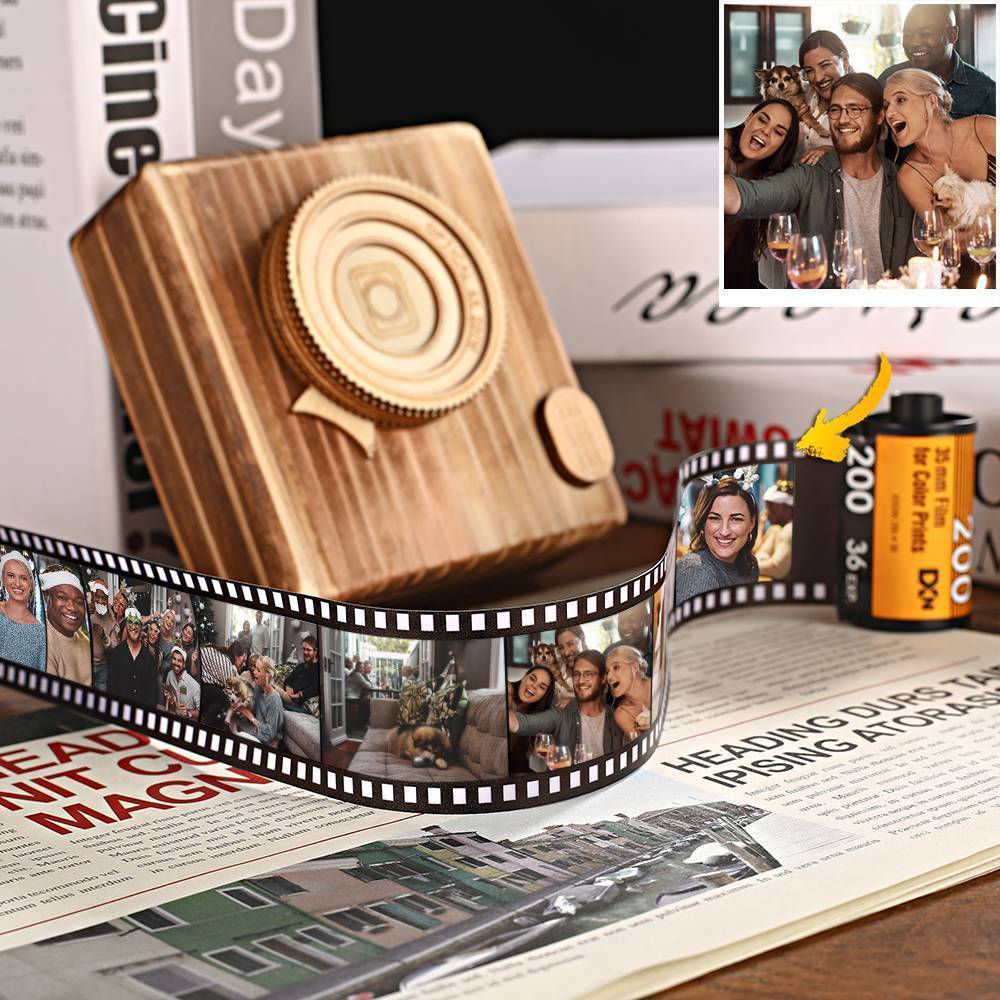 Personalized Multiphoto Colorful Camera Roll Home Decoration For Family - Giftlab