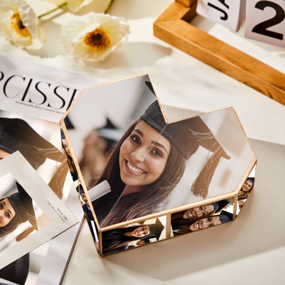 Custom Photo Rubic's Cube Multiphoto Colorful Rubic's Cube Wooden Graduation Gifts - Giftlab