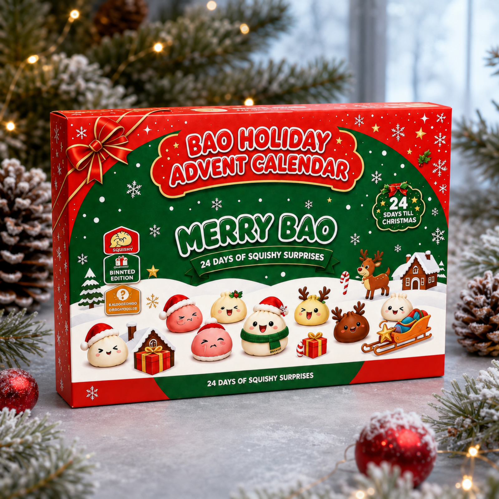 Christmas Countdown Squeeze Toy Blind Box Refill