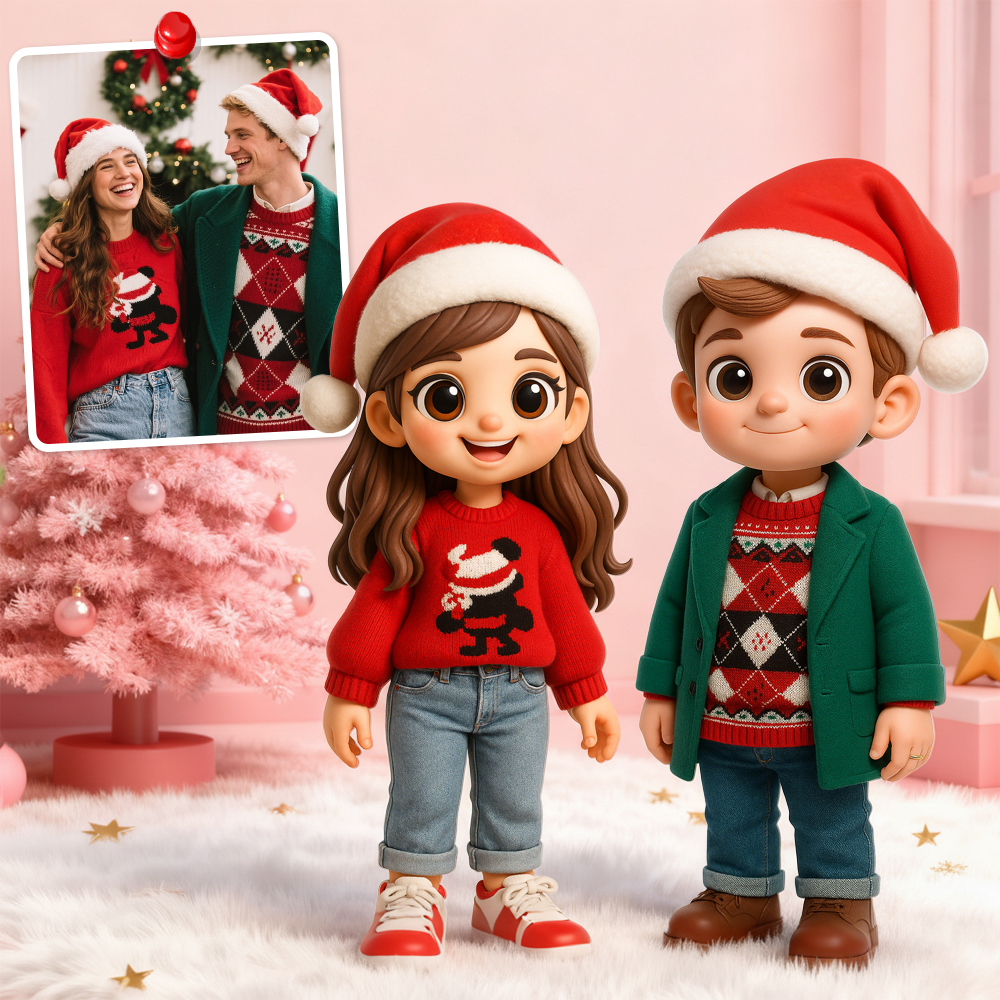 Custom Toy Figure 3D Mini Figures Personalization Photo Blind Box Wedding Gifts for Couple
